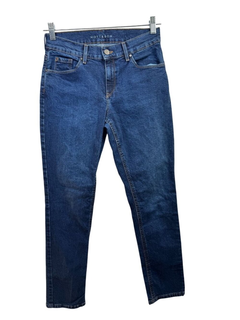 Mott & Bow Womens Boyfriend Jeans size 27x30 Dark Wash Cotton Blend denim